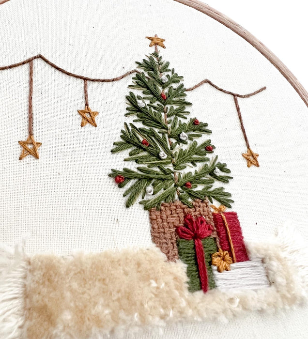 Cosy Christmas Embroidery Pattern with Instructions || Digital Download