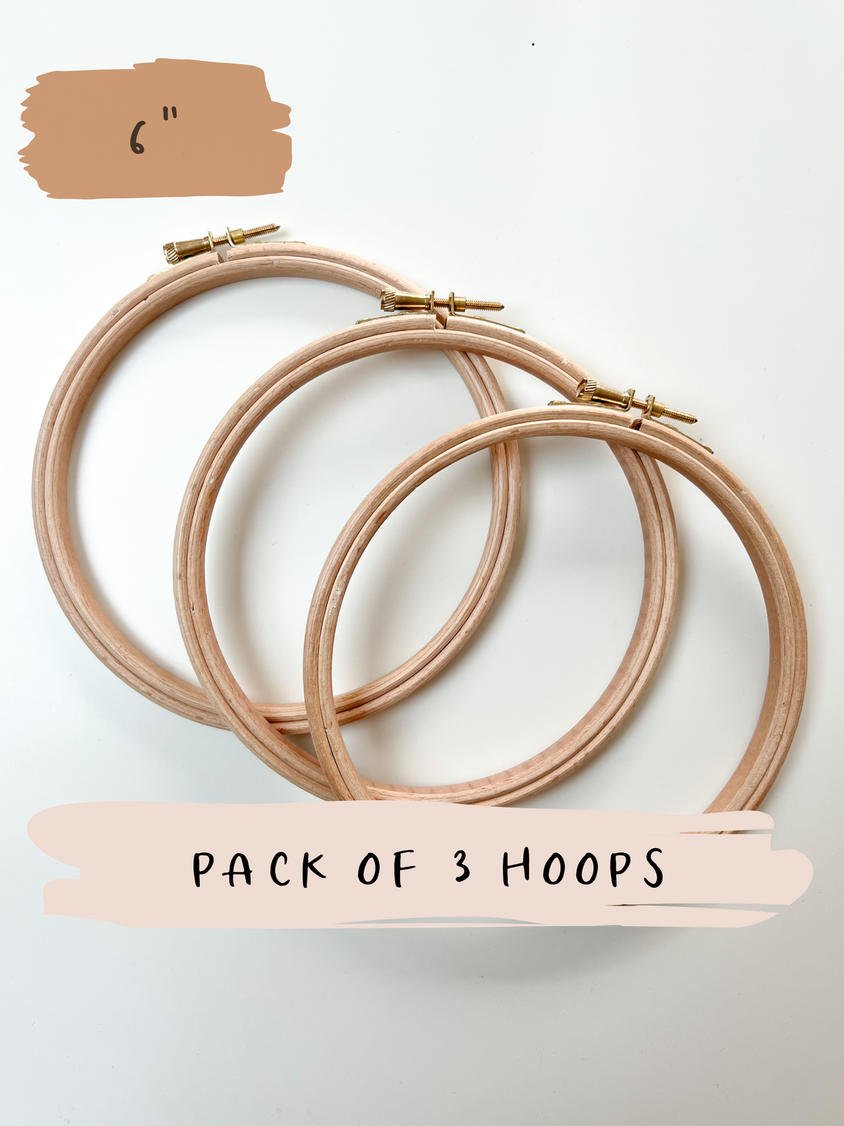 Wooden 6 Elbesee Hoop for Cross Stitch and Embroidery
