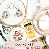 Beginner Embroidery Kit - Deluxe Kit