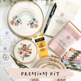 Beginner Embroidery Kit - Premium Kit