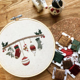Deck the Halls Embroidery Pattern with Instructions || Digital Download