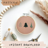 O'Christmas Tree Embroidery Pattern with YouTube Tutorial || Digital Download