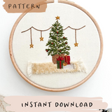 Cosy Christmas Embroidery Pattern with Instructions || Digital Download