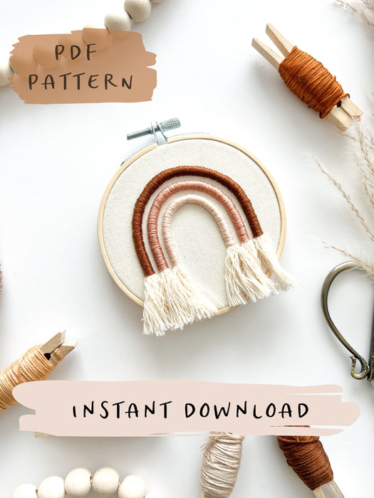 Cord Rainbow Pattern with Instructions || Digital Download