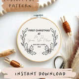 Personalised First Christmas in New Home PDF Pattern || Digital Download