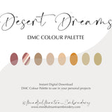 Desert Dreams DMC Colour Palette || Digital Download