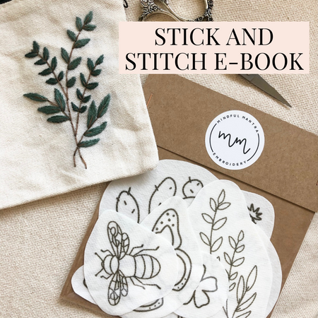 in The Tropics - Peel Stick and Stitch Hand Embroidery Patterns Single Pack