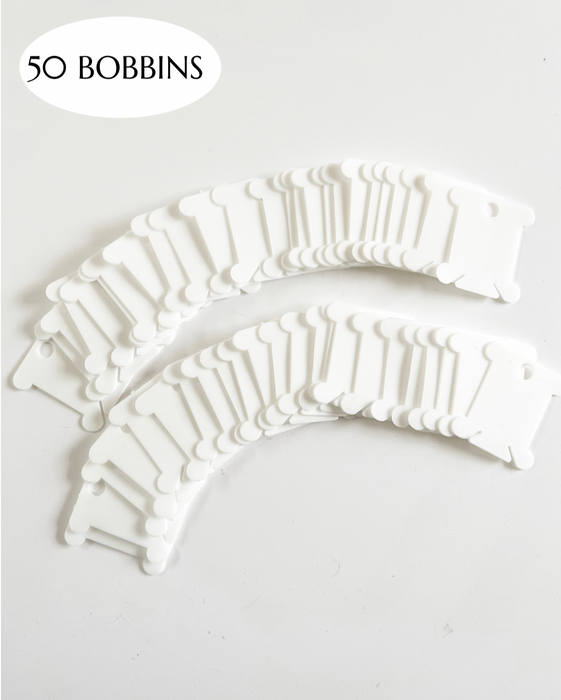 Plastic Floss Bobbins and Split Ring