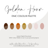 Golden Hour DMC Colour Palette || Digital Download