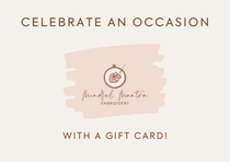 An embroidery gift card for Mindful Mantra Embroidery