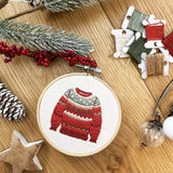 Christmas Jumper Embroidery Pattern with Instructions || Digital Download