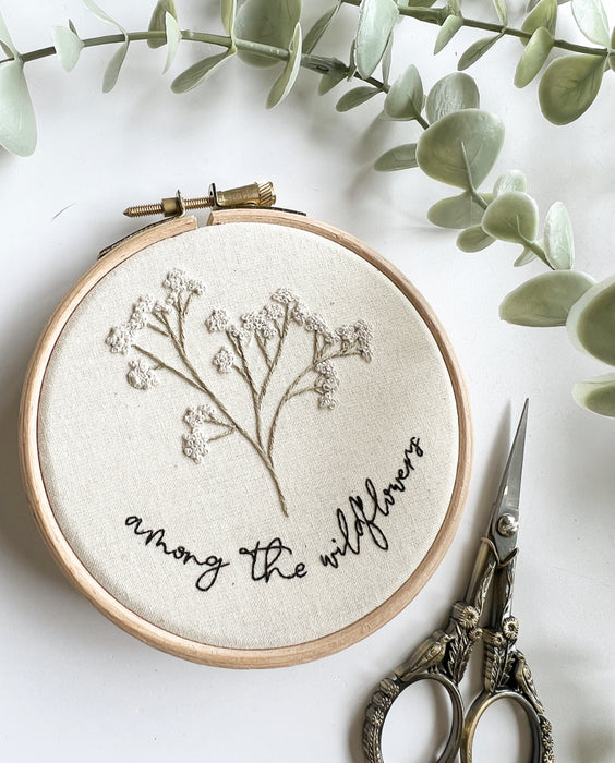 Among Wildflowers Embroidery Pattern with Instructions || Digital Download