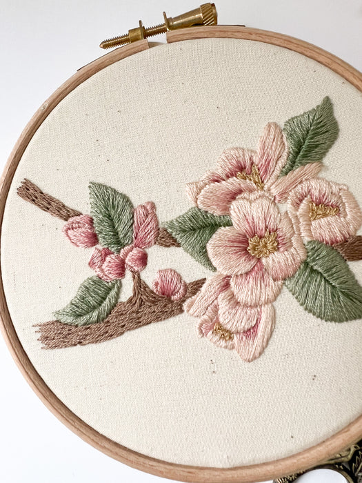 Blossom Embroidery Pattern with Instructions || Digital Download