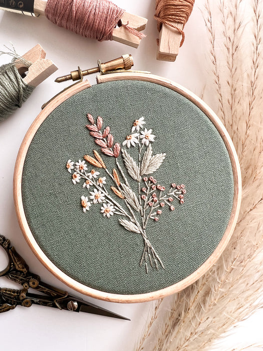 Summer Harvest Embroidery Pattern with Instructions || Digital Download