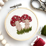 Mini Toadstools Embroidery Pattern with Instructions || Digital Download