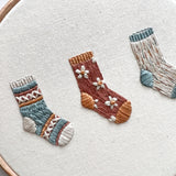 Knitted Socks Embroidery Pattern with Instructions || Digital Download