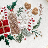 Christmas Falls Embroidery Pattern with Instructions || Digital Download