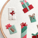 Scattered Presents Embroidery Pattern with Instructions || Digital Download
