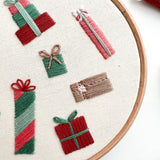 Scattered Presents Embroidery Pattern with Instructions || Digital Download