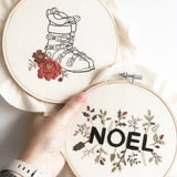 Floral Ski Boots Pattern with YouTube Tutorial || Digital Download