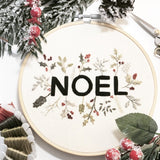 NOEL Embroidery Pattern with YouTube Tutorial || Digital Download