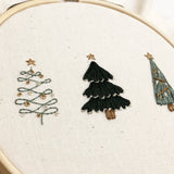 O'Christmas Tree Embroidery Pattern with YouTube Tutorial || Digital Download