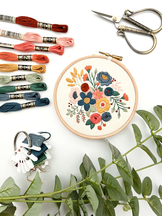Blooming Beauty Embroidery Pattern with Instructions || Digital Download