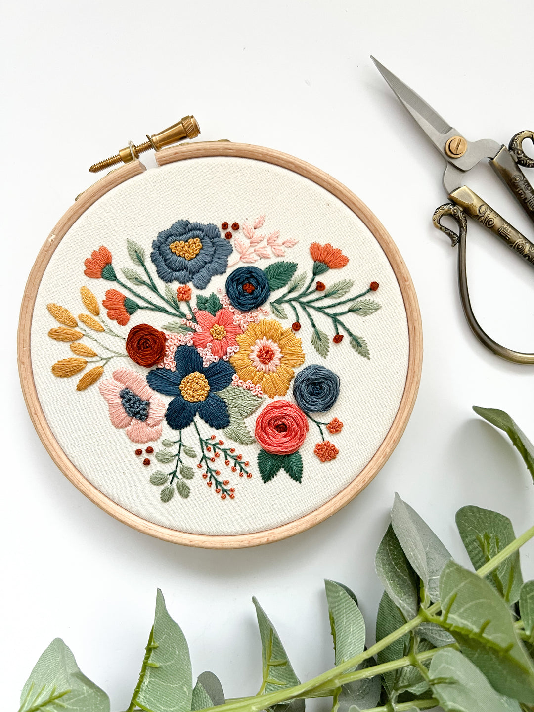 Blooming Beauty Embroidery Pattern – Mindful Mantra Embroidery