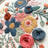 Blooming Beauty Embroidery Pattern with Instructions || Digital Download