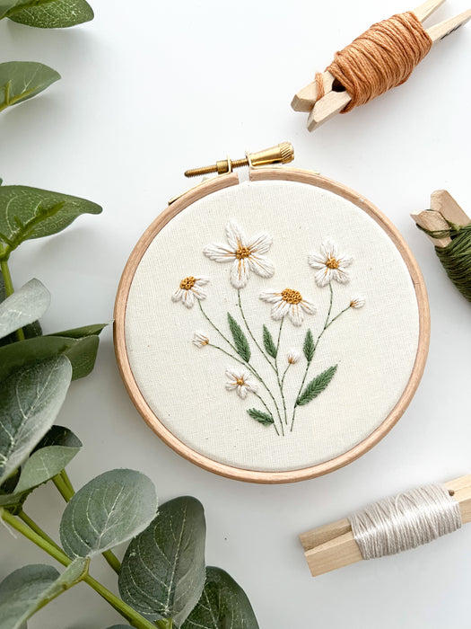 Wild Daisy Embroidery Kit