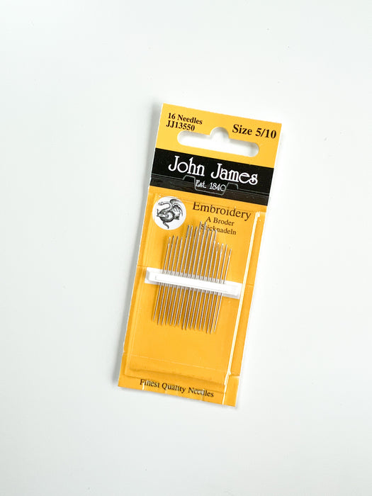 Embroidery Needles - size 5/10 from John James