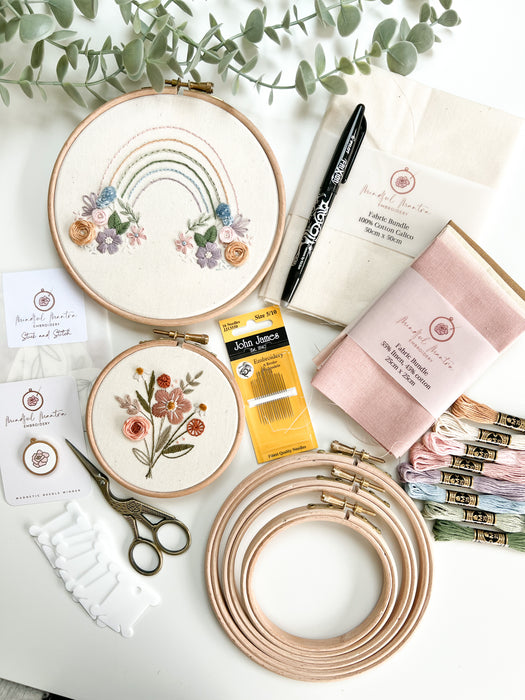 Beginner Embroidery Kit - Premium Kit