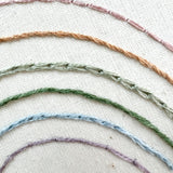 Rainbow Meadow Stitch Sampler Embroidery Pattern with Instructions || Digital Download