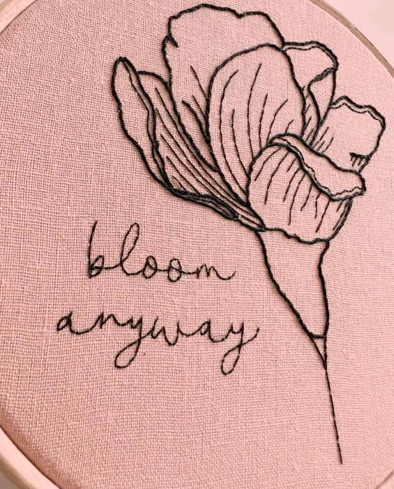 Bloom Anyways Floral Heart Embroidery Pattern – Emily June