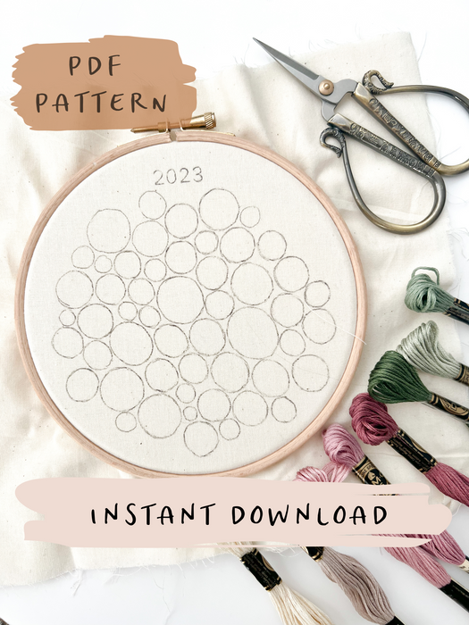 2023 Embroidery Journal - Digital Embroidery Pattern with Instructions–  Mindful Mantra Embroidery