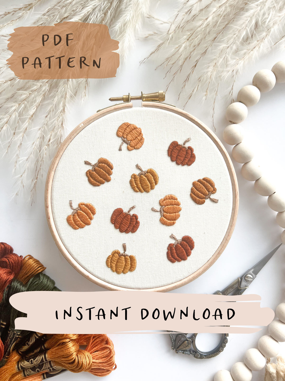 Bugs Life Embroidery Pattern with Instructions