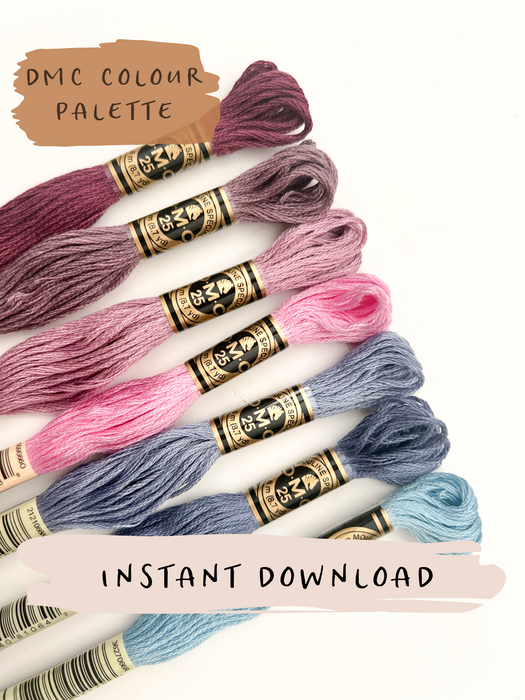 Violet Sky DMC Colour Palette || Digital Download