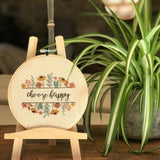 Choose Happy Embroidery Pattern with Instructions || Digital Download