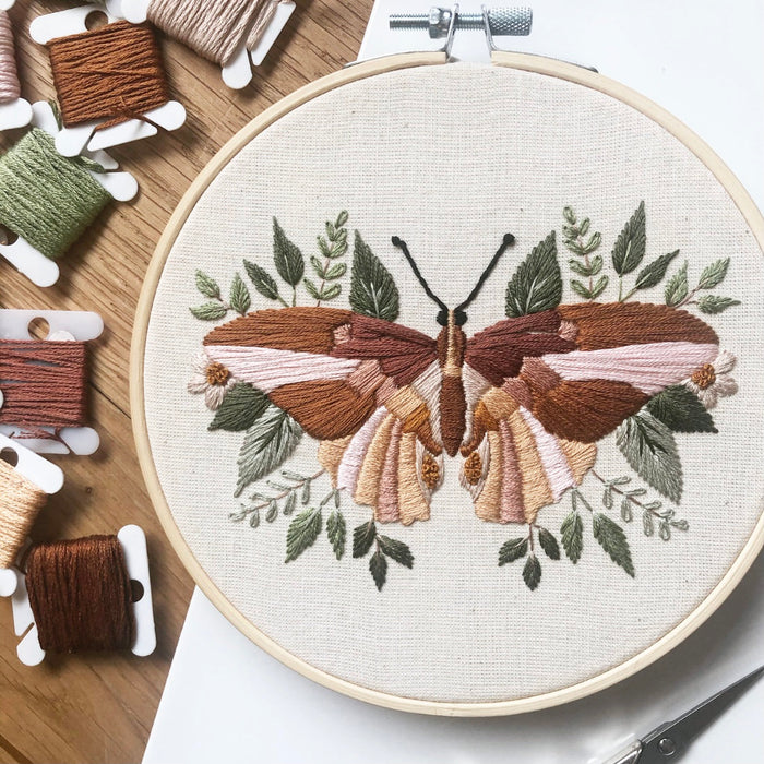 Butterfly Embroidery Pattern with Instructions || Digital Download