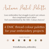 Autumn Pastel DMC Colour Palette || Digital Download