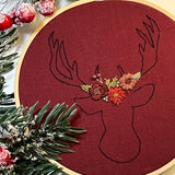 Stag Embroidery Pattern with Instructions || Digital Download