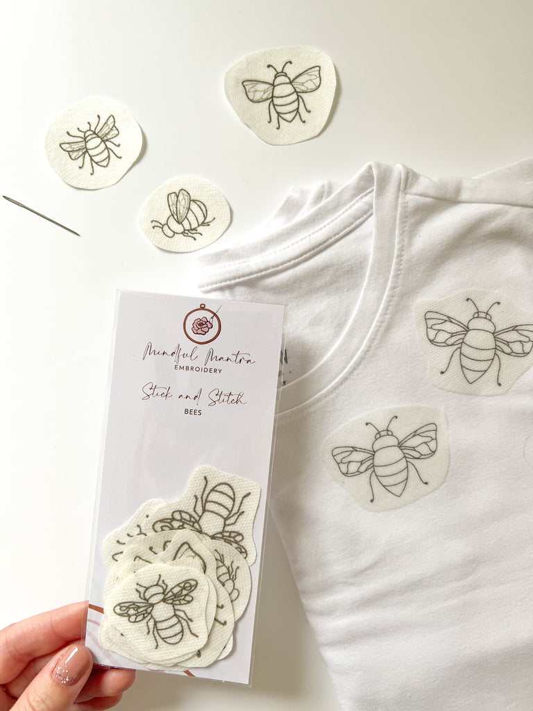 BEES AND FLOWERS STICK AND STITCH EMBROIDERY PATTERNS – Jamie's