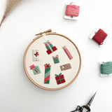Scattered Presents Embroidery Pattern with Instructions || Digital Download