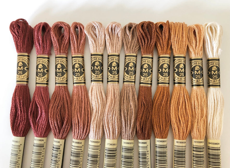 Autumn Thread Bundle - 12 Skeins DMC Stranded Embroidery Thread